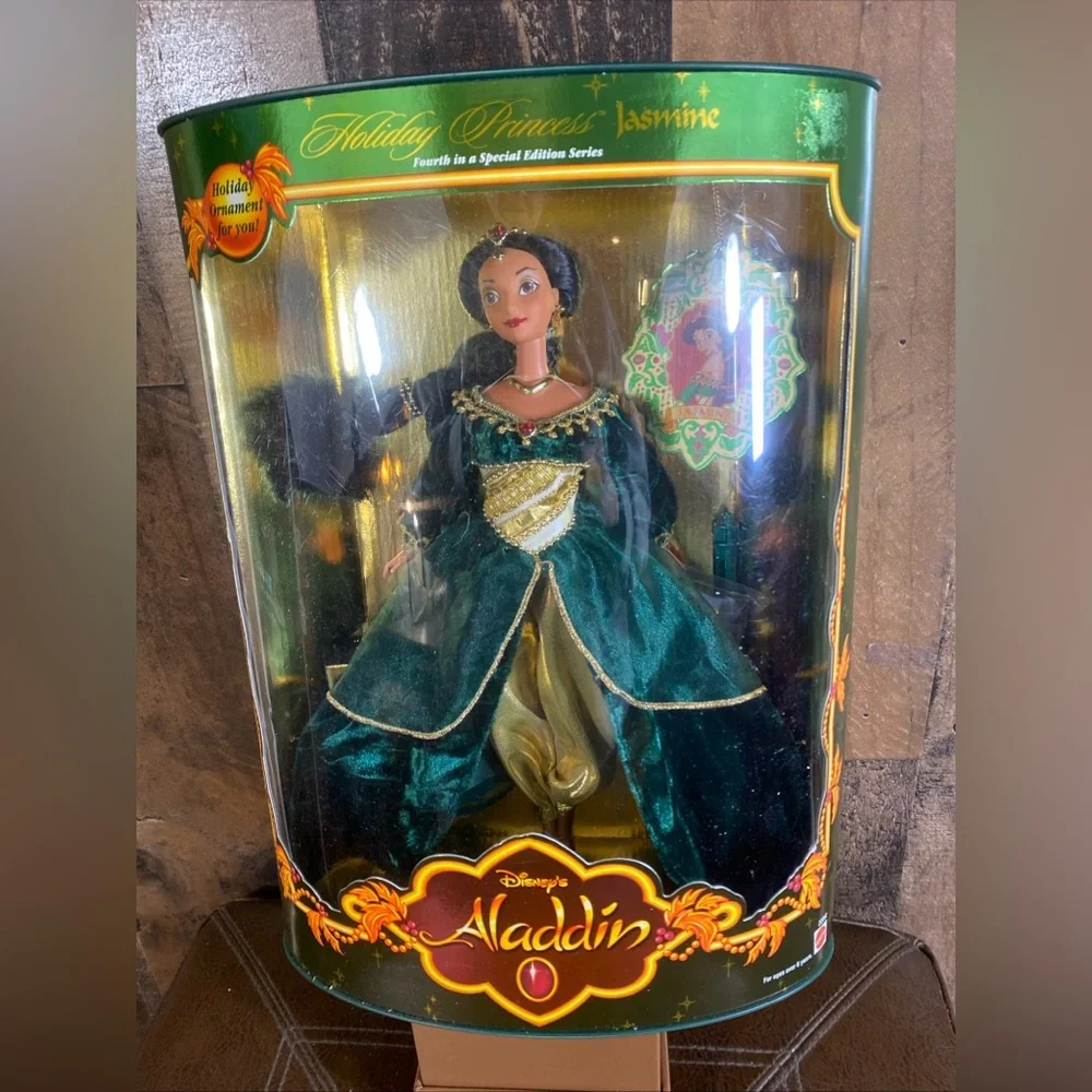 Disney Aladdin Holiday Princess Jasmine 1999 Mattel Barbie Doll Special Vintage